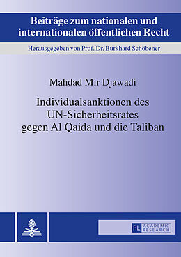 Fester Einband Individualsanktionen des UN-Sicherheitsrates gegen Al Qaida und die Taliban von Mahdad Mir Djawadi
