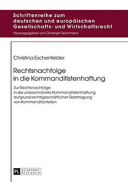 Fester Einband Rechtsnachfolge in die Kommanditistenhaftung von Christina Eschenfelder