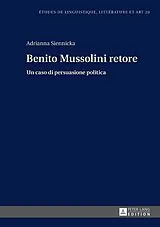 Fester Einband Benito Mussolini retore von Adrianna Siennicka