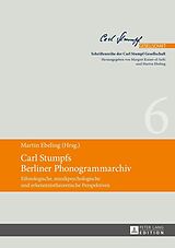 E-Book (epub) Carl Stumpfs Berliner Phonogrammarchiv von 