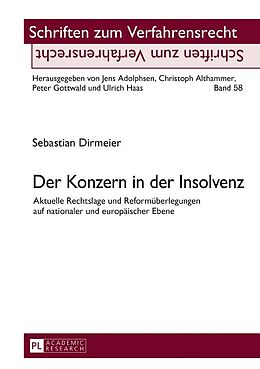 E-Book (epub) Der Konzern in der Insolvenz von Sebastian Dirmeier