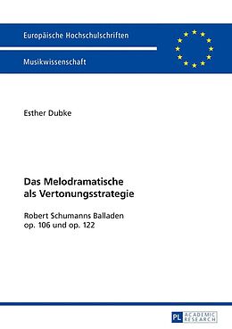E-Book (epub) Das Melodramatische als Vertonungsstrategie von Esther Dubke