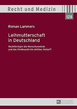 Fester Einband Leihmutterschaft in Deutschland von Roman Lammers