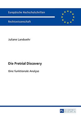 E-Book (epub) Die Pretrial Discovery von Juliane Landwehr