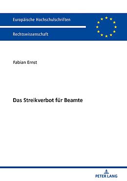 E-Book (epub) Das Streikverbot für Beamte von Fabian Ernst