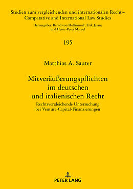 Fester Einband Mitveräußerungspflichten im deutschen und italienischen Recht von Matthias A. Sauter