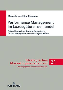 E-Book (epub) Performance Management im Luxusgütereinzelhandel von Marcella Hirschhausen