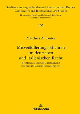 E-Book (epub) Mitveräußerungspflichten im deutschen und italienischen Recht von Matthias A. Sauter