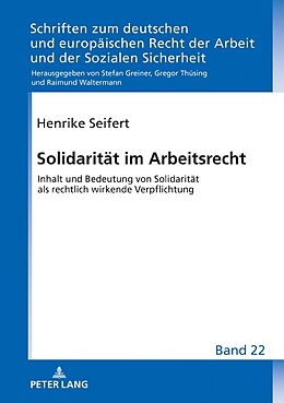 Fester Einband Solidarität im Arbeitsrecht von Henrike Seifert