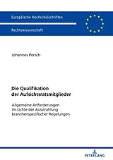 E-Book (epub) Die Qualifikation der Aufsichtsratsmitglieder von Johannes Porsch