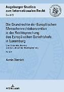 Fester Einband Die Grundrechte der Europäischen Menschenrechtskonvention in der... von Armin Dietrich