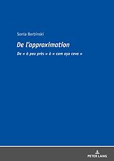 E-Book (epub) De l'approximation von Sonia Berbinski