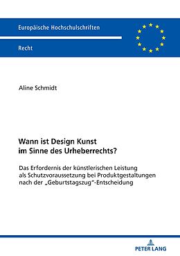 E-Book (epub) Wann ist Design Kunst im Sinne des Urheberrechts? von Aline Schmidt