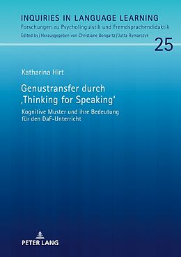 Fester Einband Genustransfer durch «Thinking for Speaking» von Katharina Hirt