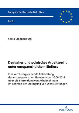 E-Book (epub) Deutsches und polnisches Arbeitsrecht unter europarechtlichem Einfluss von Sonia Cloppenburg