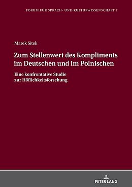 Fester Einband Zum Stellenwert des Kompliments im Deutschen und im Polnischen von Marek Sitek