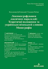 E-Book (epub)    / Lexikografie lexikalischer Parallelen von Volodymyr Dubichynskyi, Tilmann Reuther