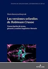 Fester Einband Las versiones sefardíes de Robinson Crusoe von Marta Kacprzak