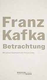 Fester Einband Betrachtung von Franz Kafka