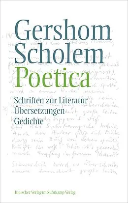 E-Book (epub) Poetica von Gershom Scholem