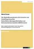 E-Book (epub) Die Kapitalkonzeptionen des Gesetzes zur Schaffung deutscher Immobilien-Aktiengesellschaften mit börsennotierten Anteilen (REIT-Gesetz) von Marcel Kunze