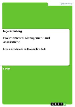 eBook (pdf) Environmental Management and Assessment de Inge Kronberg