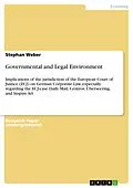 E-Book (epub) Governmental and Legal Environment von Stephan Weber