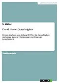 E-Book (epub) David Hume: Gerechtigkeit von S. Müller