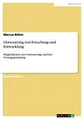 E-Book (epub) Outsourcing von Forschung und Entwicklung von Marcus Böhm