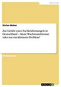E-Book (epub) Zur Gefahr eines Fachkräftemangels in Deutschland - Akute Wachstumsbremse oder nur ein kleineres Problem? von Stefan Weber