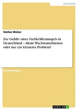E-Book (epub) Zur Gefahr eines Fachkräftemangels in Deutschland - Akute Wachstumsbremse oder nur ein kleineres Problem? von Stefan Weber
