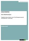 E-Book (epub) Die Inhaltsanalyse von Anika Schürholz