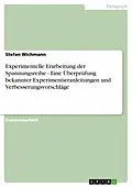 E-Book (pdf) Experimentelle Erarbeitung der Spannungsreihe - Eine Überprüfung bekannter Experimentieranleitungen und Verbesserungsvorschläge von Stefan Wichmann