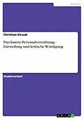 E-Book (epub) Psychiatrie-Personalverordnung - Darstellung und kritische Würdigung von Christian Straub
