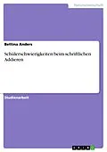 E-Book (pdf) Schülerschwierigkeiten beim schriftlichen Addieren von Bettina Anders