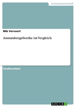 E-Book (epub) Anstandsregelwerke im Vergleich von Nils Vervoort