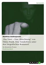 E-Book (pdf) Zu: Niklas Frank - "Der Vater" von Matthias Andrzejewski