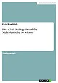 E-Book (epub) Herrschaft des Begriffs und das Nichtidentische bei Adorno von Peter Faulstich