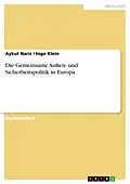 E-Book (pdf) Die Gemeinsame Außen- und Sicherheitspolitik in Europa von Aykut Naric, Ingo Klein