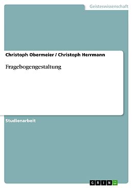 E-Book (pdf) Fragebogengestaltung von Christoph Obermeier, Christoph Herrmann