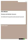 E-Book (epub) Europa und direkte Steuern von Dirk Aßmann