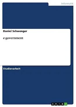 E-Book (pdf) e-government von Daniel Schwenger