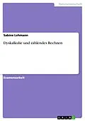E-Book (pdf) Dyskalkulie und zählendes Rechnen von Sabine Lehmann