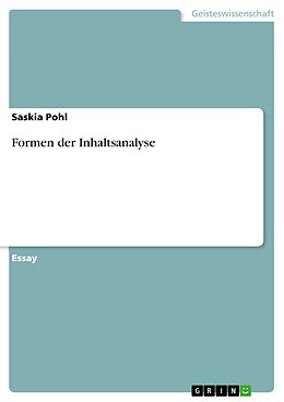 E-Book (epub) Formen der Inhaltsanalyse von Saskia Pohl