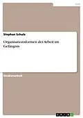E-Book (pdf) Organisationsformen der Arbeit im Gefängnis von Stephan Schulz