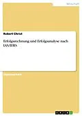 E-Book (pdf) Erfolgsrechnung und Erfolgsanalyse nach IAS/IFRS von Robert Christ