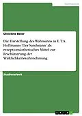 E-Book (pdf) Die Darstellung des Wahnsinns in E. T. A. Hoffmanns 'Der Sandmann' als rezeptionsästhetisches Mittel zur Erschütterung der Wirklichkeitswahrnehmung von Christine Beier