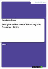 eBook (pdf) Principles and Practices of Research Quality Assurance - Ethics de Konstanze Frank