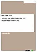E-Book (epub) "Just-in-Time"-Leistungen und ihre vertragliche Absicherung von Andreas Bremer