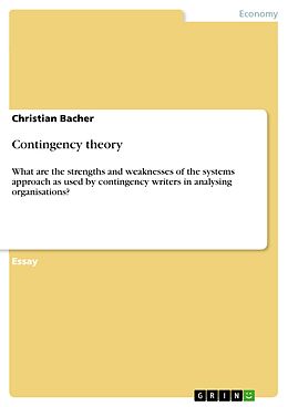 eBook (pdf) Contingency theory de Christian Bacher